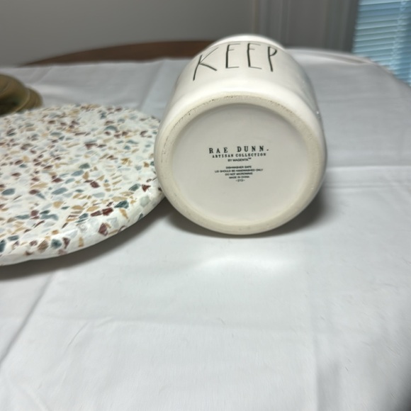 Rae Dunn small white jar with Keep on front - Picture 6 of 6